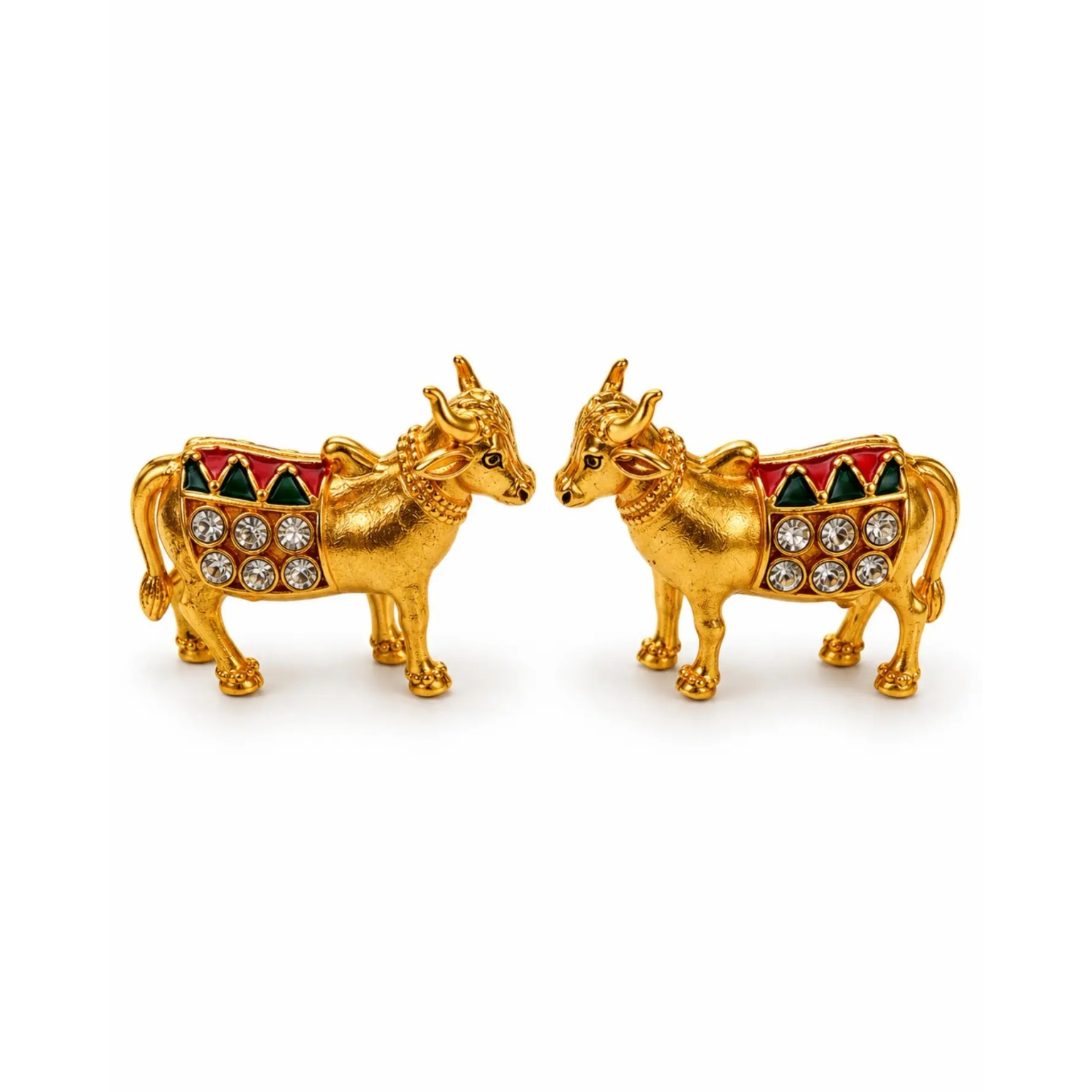 🐄 लड्डू गोपाल जी की रॉयल गोल्डन गाय की जोड़ी 👑✨